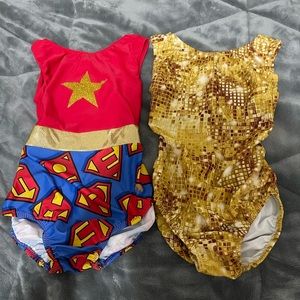 4 Foxy’s Leotards Girls Gymnastics Leotards